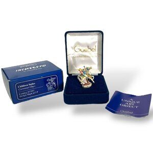 Olszewski Carrousel Days Hand Painted Bronze Mini Figurine Children's Series